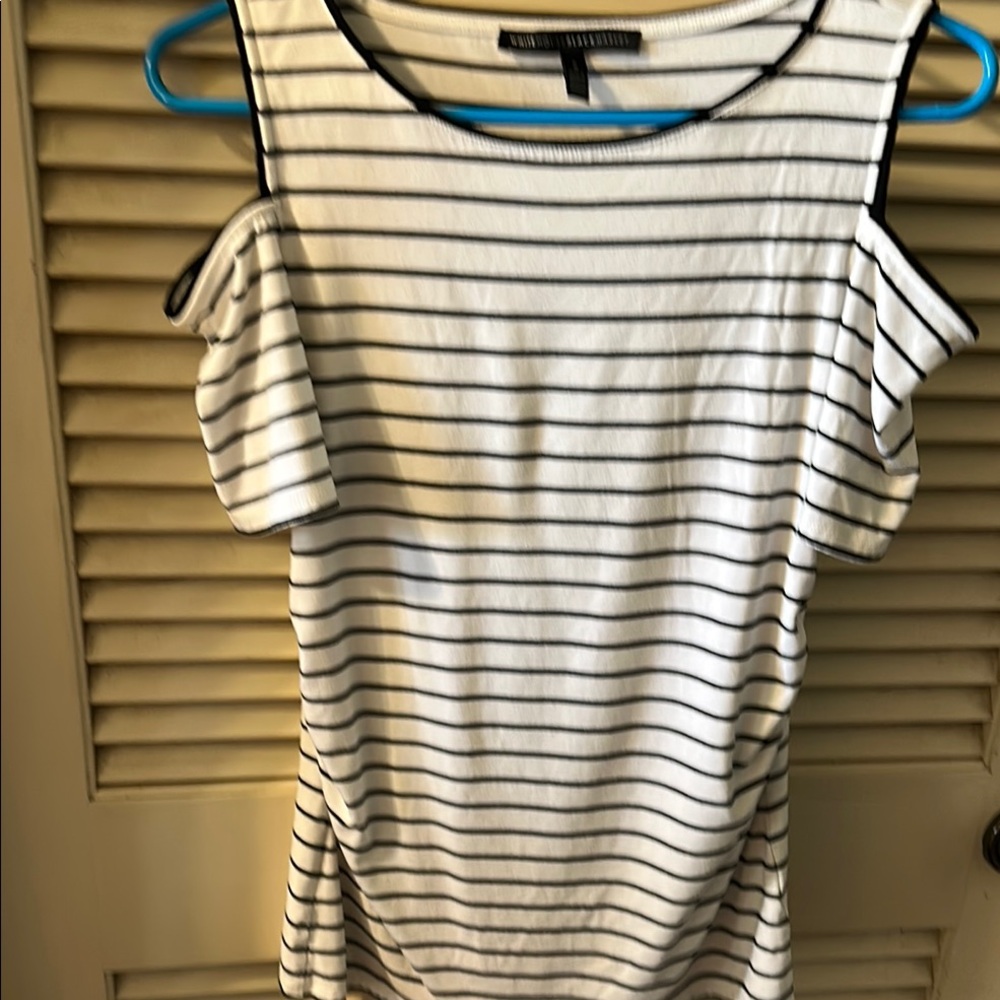 White House Black Market Sleeveless Cut Out Blouse